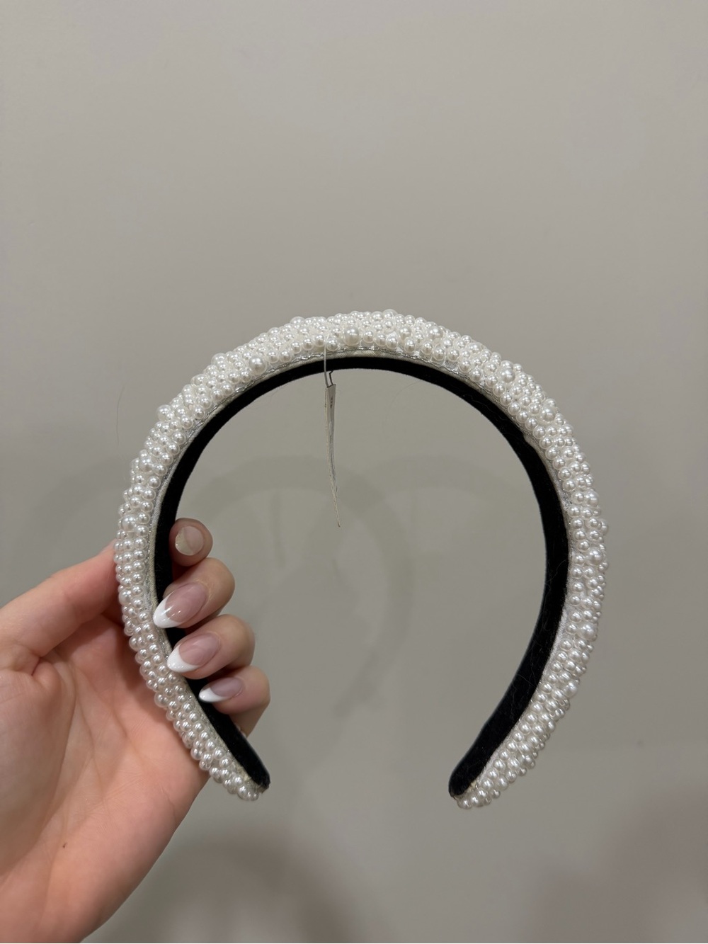 Francesca's Collections Pearl-Embellished Headband - White